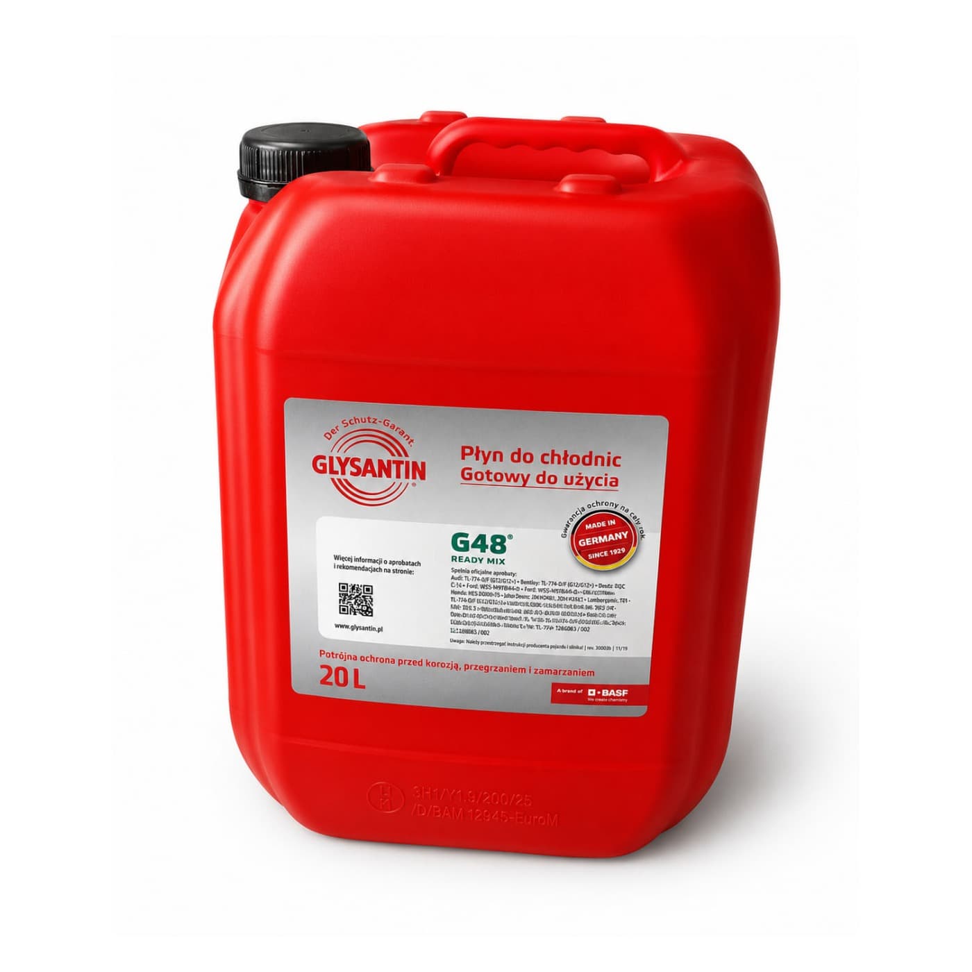 Антифриз готова суміш Glysantin G48 20л GLY480367 Tesla — Оригінал, Новий