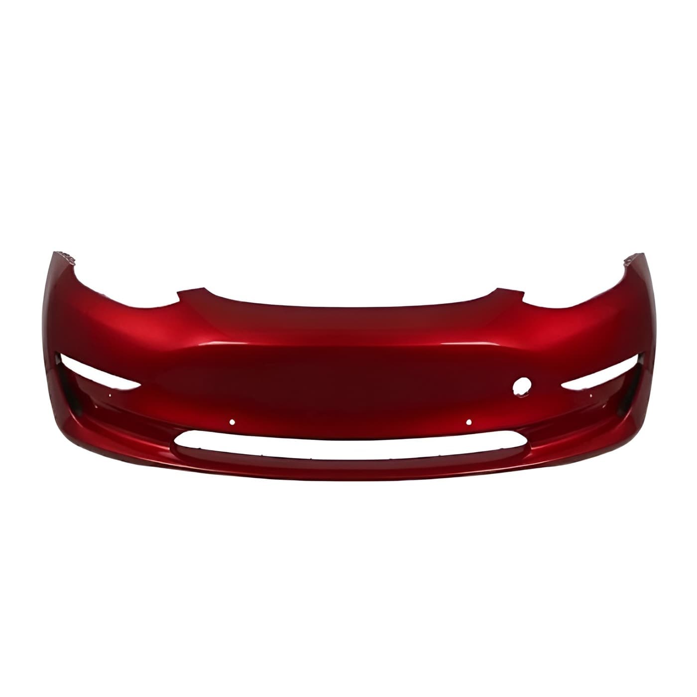 Бампер передний крашеный Red Multi-Coat 1084168-S3-E Tesla Model 3 — Аналог, Новый