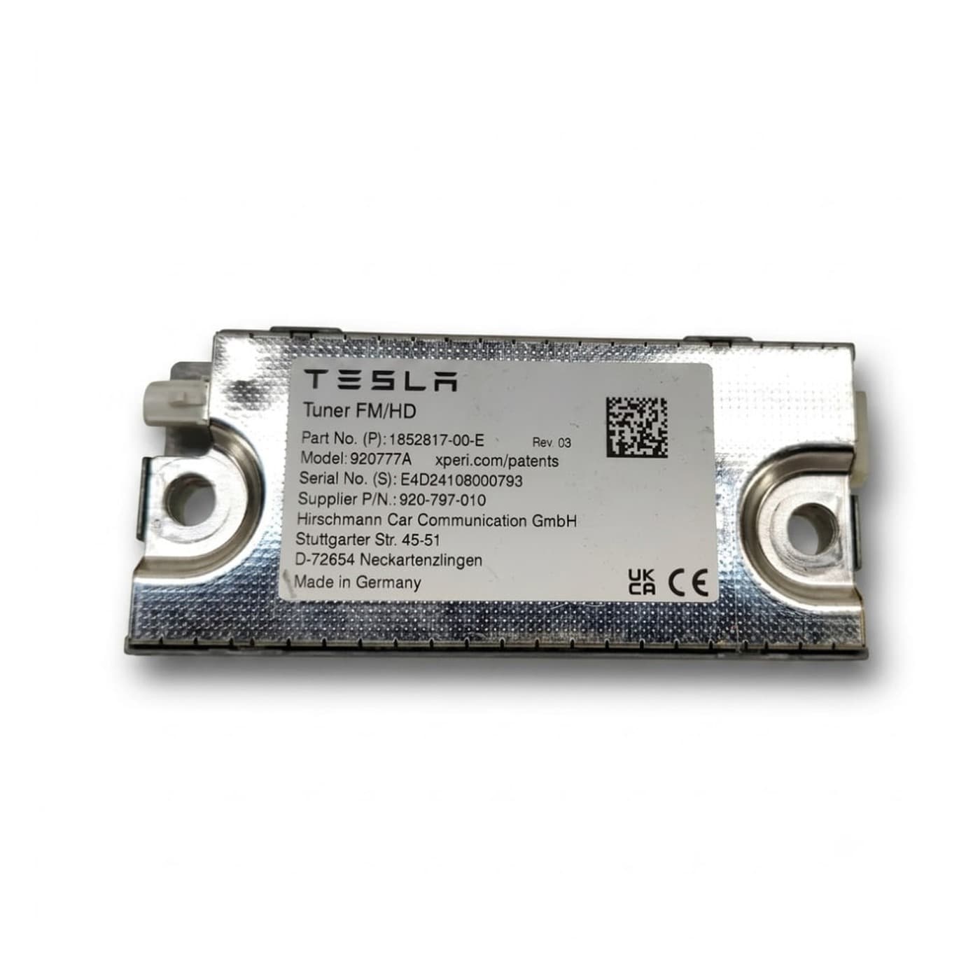 Радіо FM/HD (USA) 1852817-00-E Tesla Model 3 2024+ — Оригінал БВ