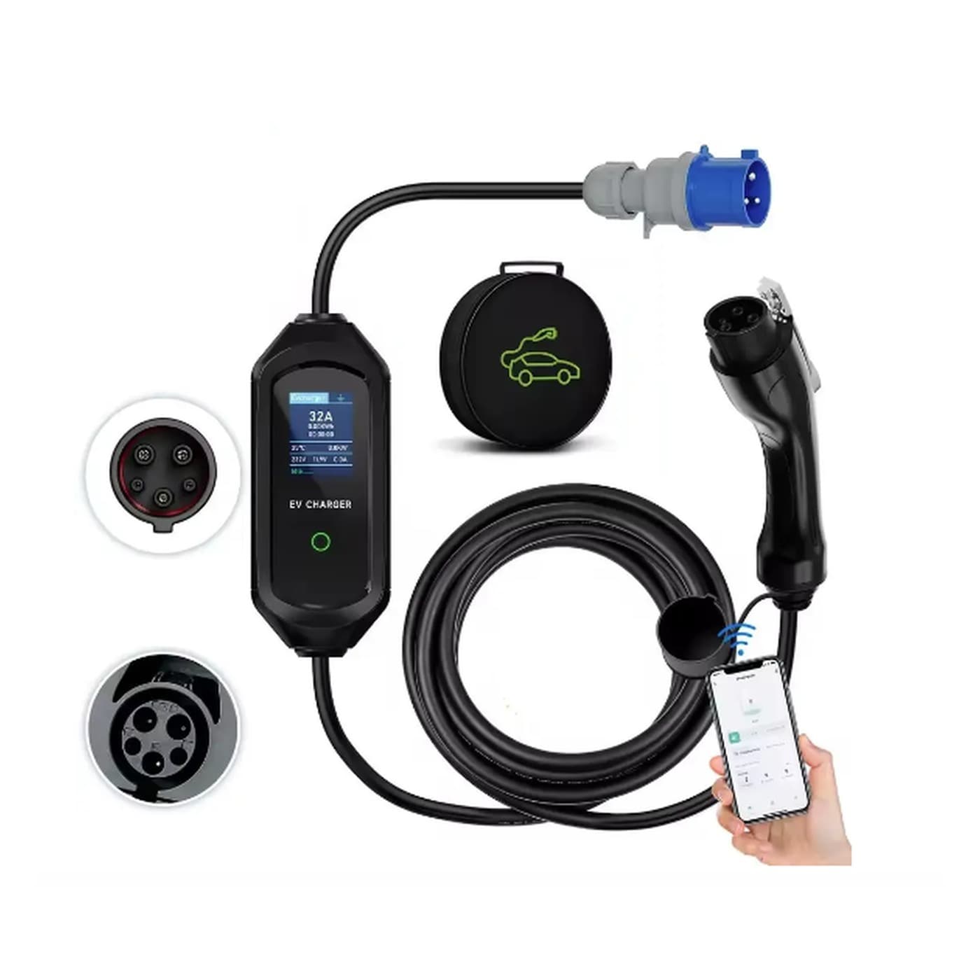 Зарядний пристрій EV Charger 32A Type 1 EV32-T1 Tesla — Аналог, Новий