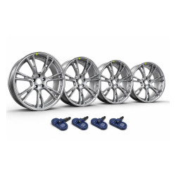 Комплект дисків R19 Apollo Sonic Silver з датчиками тиску TPMS Tesla Model Y (оригінал)