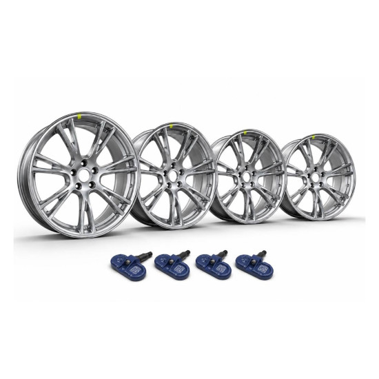 Комплект дисків R19 Apollo Sonic Silver з датчиками тиску TPMS Tesla Model Y (оригінал)